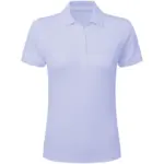 51052 - Signature Tagless Polo Stretch Women, blue water — productfoto 6