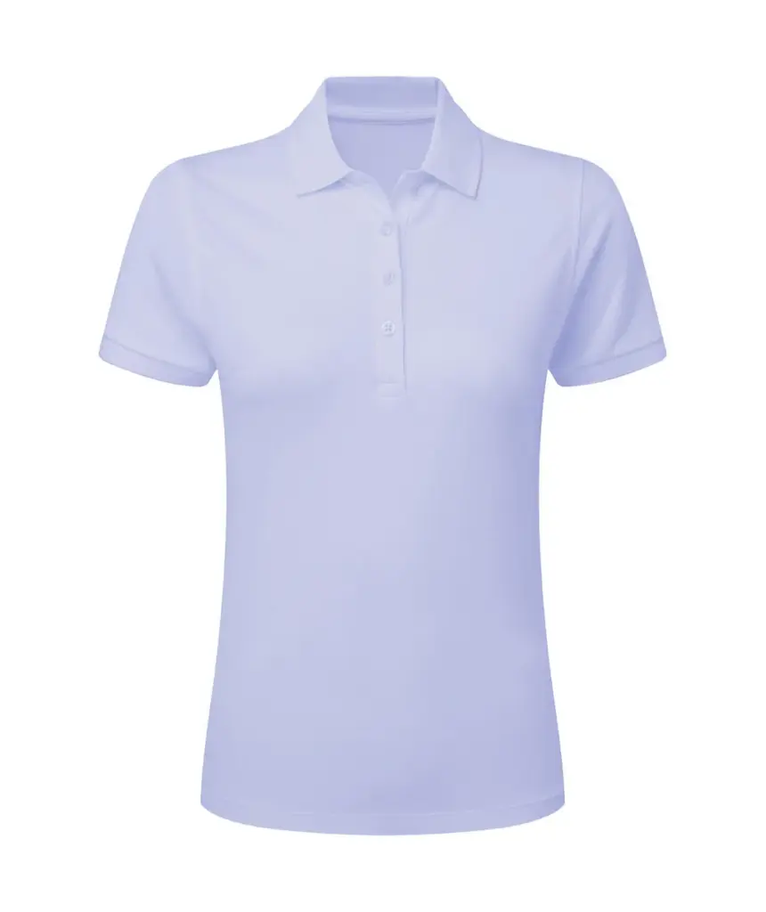51052 - Signature Tagless Polo Stretch Women, blue water — productfoto 6