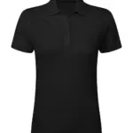 51052 - Signature Tagless Polo Stretch Women, dark black — productfoto 2