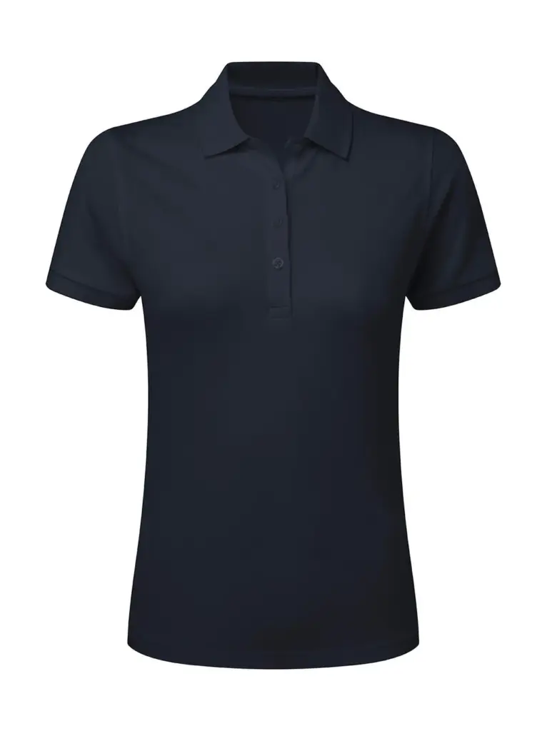 51052 - Signature Tagless Polo Stretch Women, navy — productfoto 5