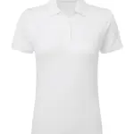 51052 - Signature Tagless Polo Stretch Women, white