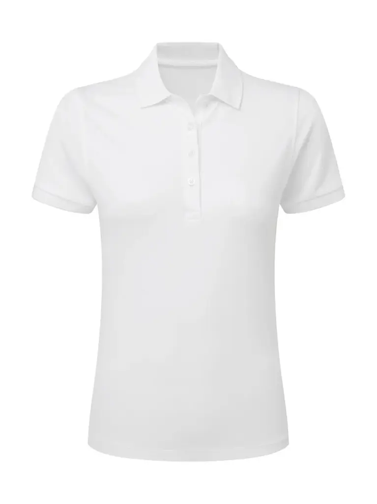 51052 - Signature Tagless Polo Stretch Women, white