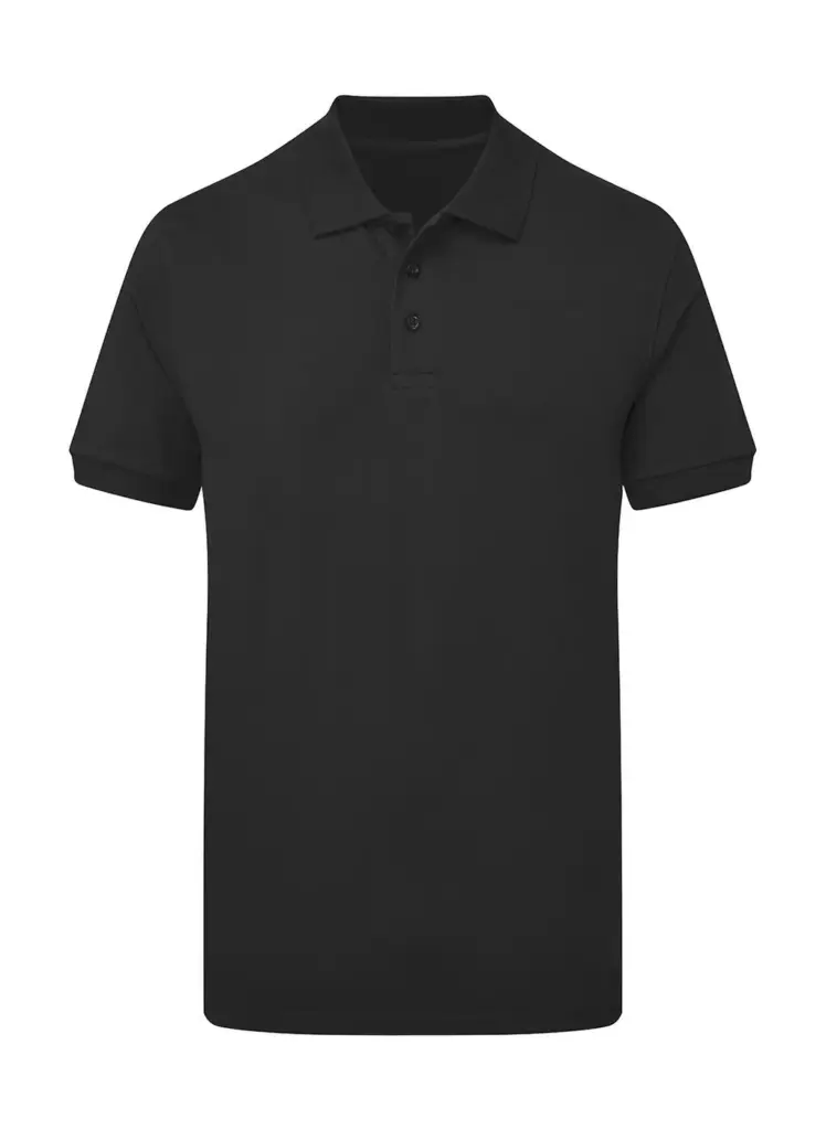 51152 - Signature Tagless Polo Stretch Men, dark black — productfoto 2