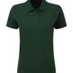 51352 - Cotton Polo Women, bottle green — productfoto 8