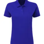 51352 - Cotton Polo Women, royal blue — productfoto 4