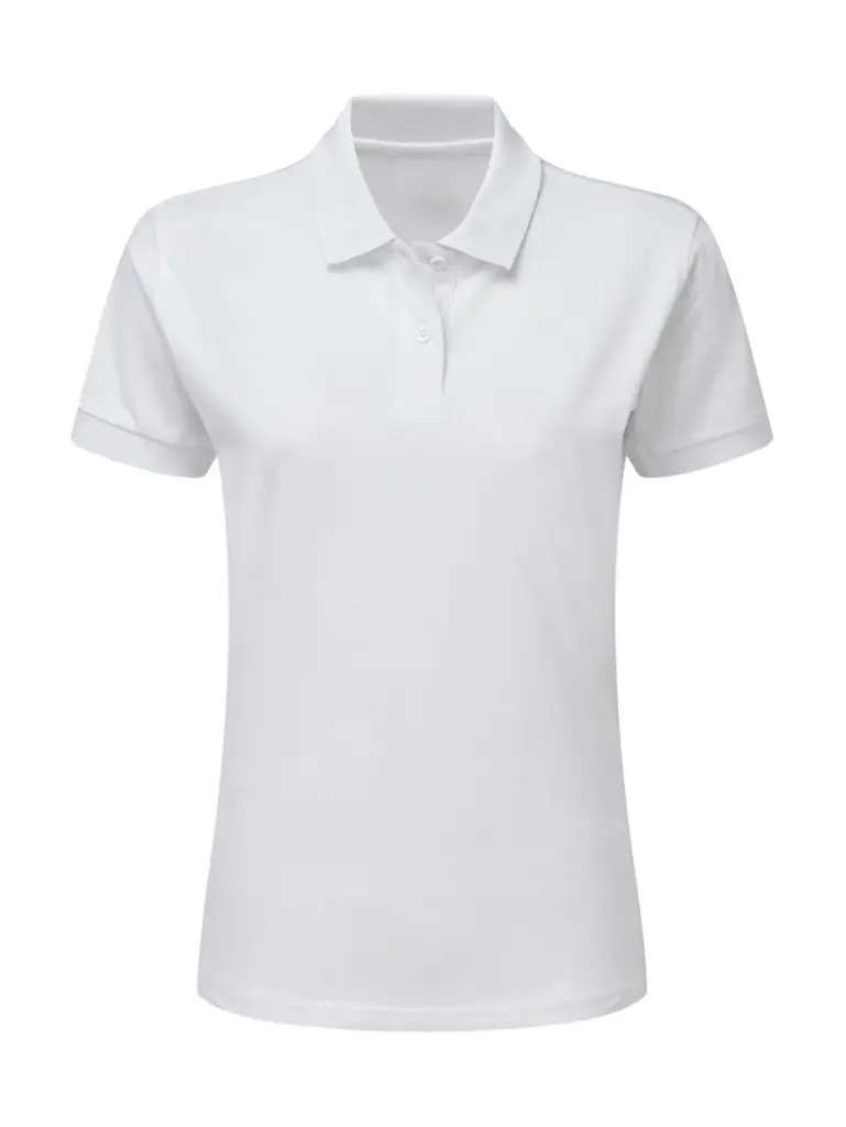 51352 - Cotton Polo Women, white