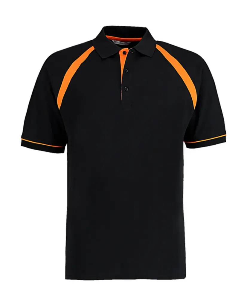 51511 - Classic Fit Oak Hill Polo, black / orange — productfoto 2