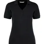 52611 - Women's Regular Fit Comfortec® V Neck Polo, black — productfoto 2