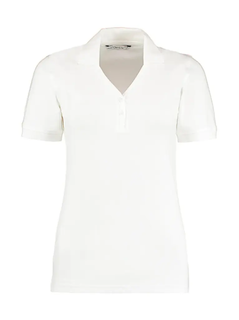 52611 - Women's Regular Fit Comfortec® V Neck Polo, white