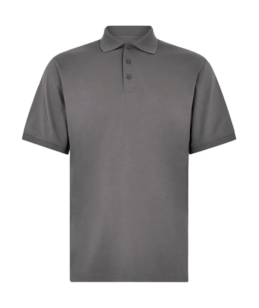 52711 - Regular Fit Superwash® 60º Jersey Polo, charcoal solid — productfoto 3