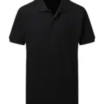 53952 - Poly Cotton Polo Men, black — productfoto 2