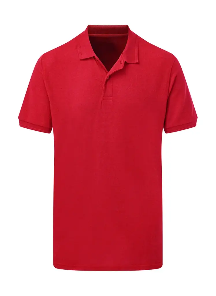 53952 - Poly Cotton Polo Men, red — productfoto 5