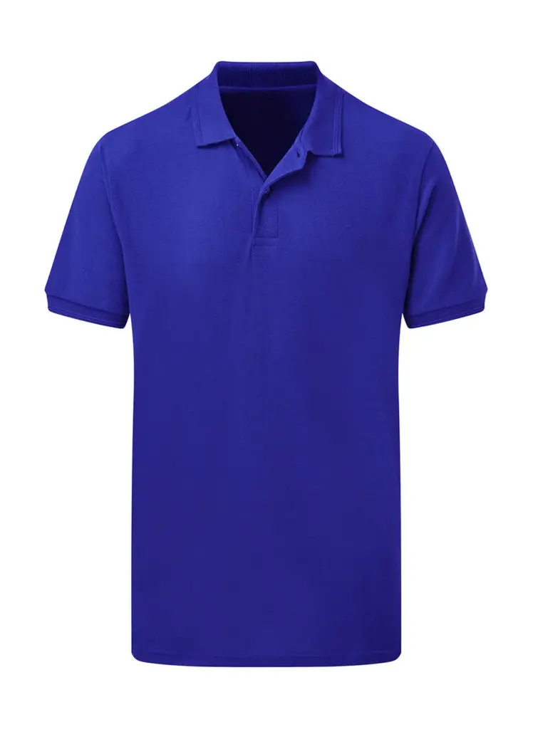 53952 - Poly Cotton Polo Men, royal blue — productfoto 4