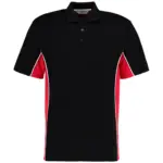54711 - Classic Fit Track Polo, black / red / white