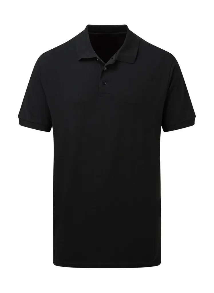 54952 - Cotton Polo Men, black — productfoto 2