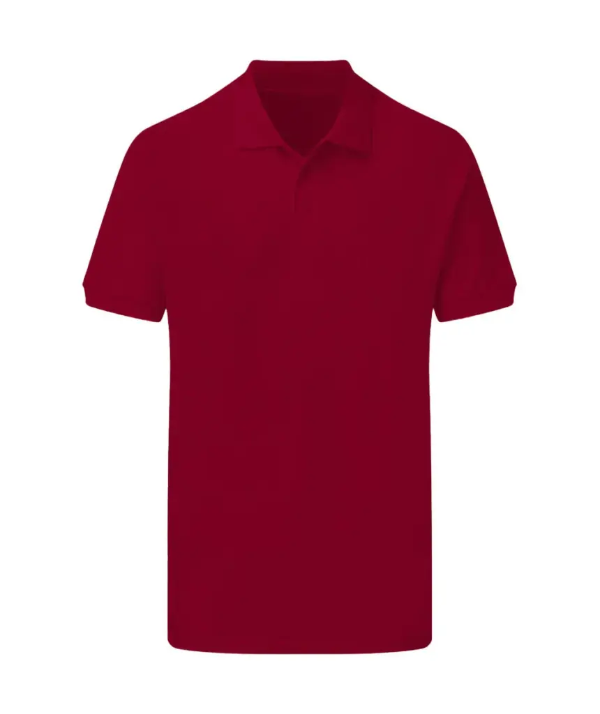 54952 - Cotton Polo Men, burgundy — productfoto 8