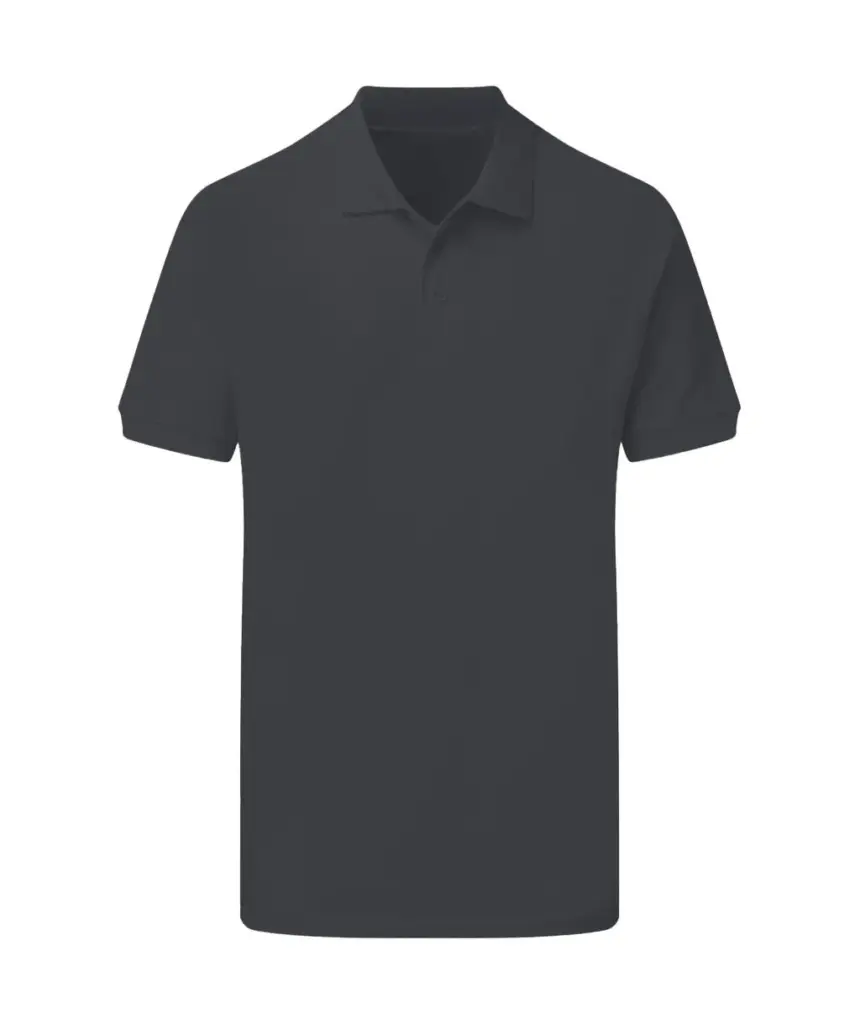 54952 - Cotton Polo Men, charcoal — productfoto 3