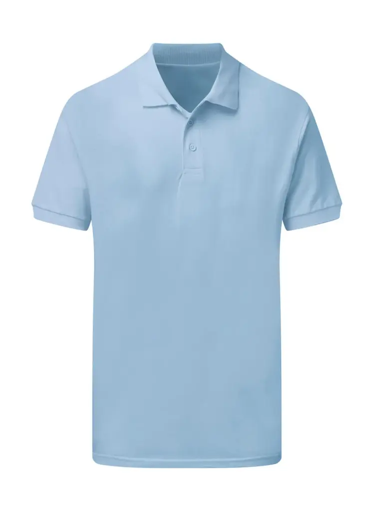 54952 - Cotton Polo Men, sky — productfoto 6