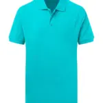 54952 - Cotton Polo Men, turquoise — productfoto 10