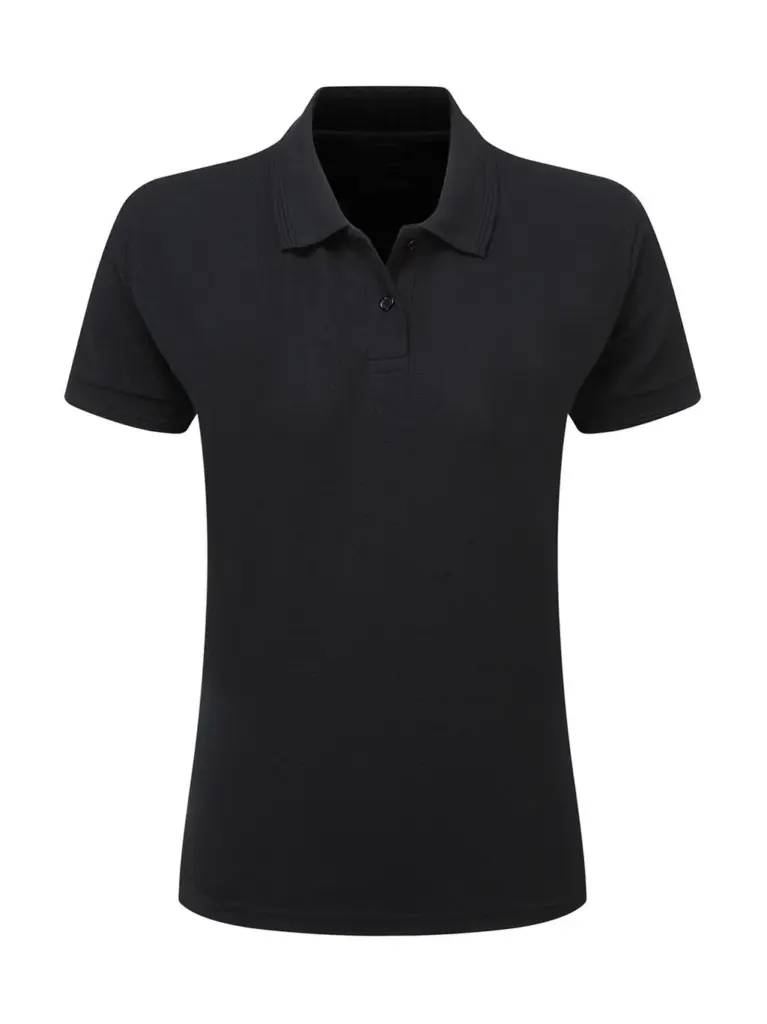 593_52_101_f_2019_02jpg - Hidalgo-werbeartikel 59352 - Poly Cotton Polo Women, black — productfoto 2