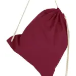 60257 - Cotton Drawstring Backpack, burgundy — productfoto 14