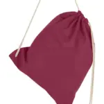60257 - Cotton Drawstring Backpack, claret — productfoto 11
