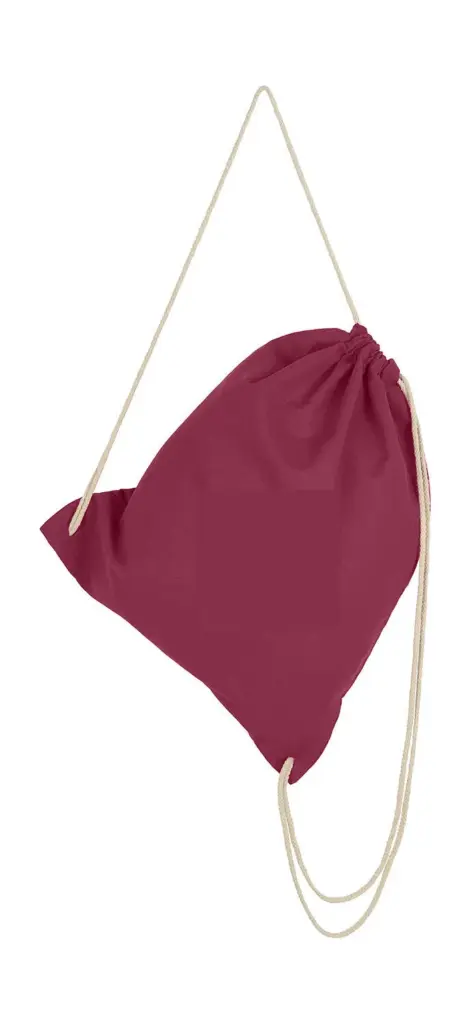 60257 - Cotton Drawstring Backpack, claret — productfoto 11