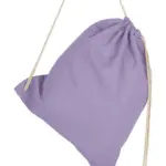 60257 - Cotton Drawstring Backpack, lavender — productfoto 10