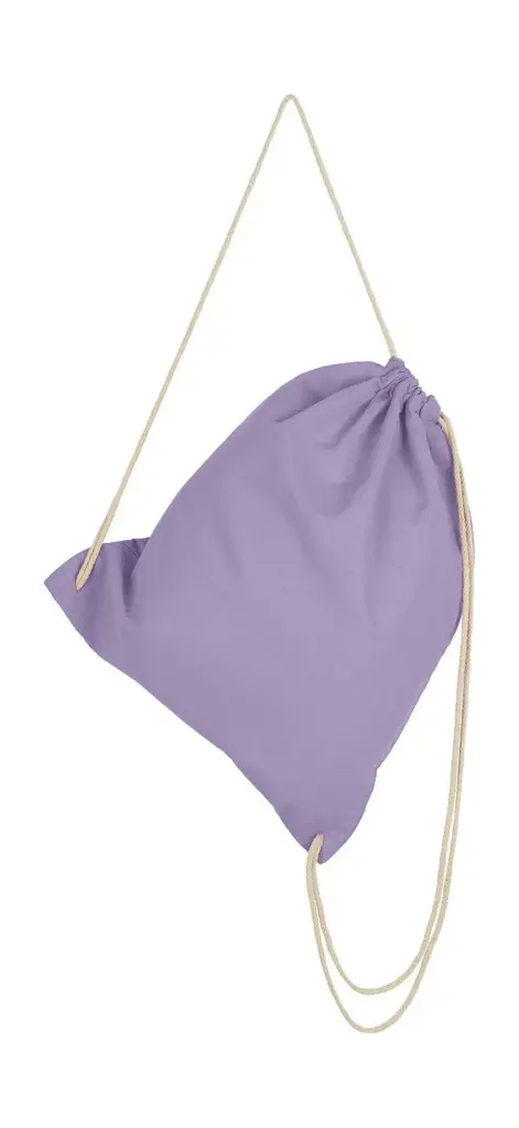 60257 - Cotton Drawstring Backpack, lavender — productfoto 10