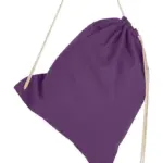 60257 - Cotton Drawstring Backpack, lilac — productfoto 9