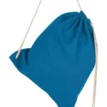 60257 - Cotton Drawstring Backpack, mid blue — productfoto 6