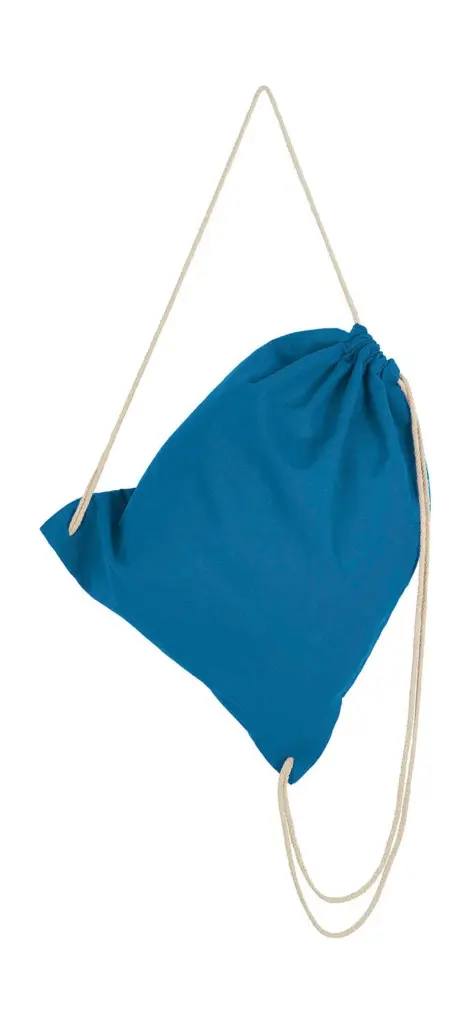 60257 - Cotton Drawstring Backpack, mid blue — productfoto 6
