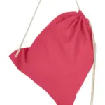 60257 - Cotton Drawstring Backpack, rouge red — productfoto 13
