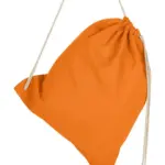 60257 - Cotton Drawstring Backpack, tangerine — productfoto 12