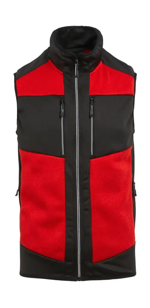 60417 - E-Volve Stretch Hybrid Midlayer Bodywarmer, classic red / black — productfoto 3