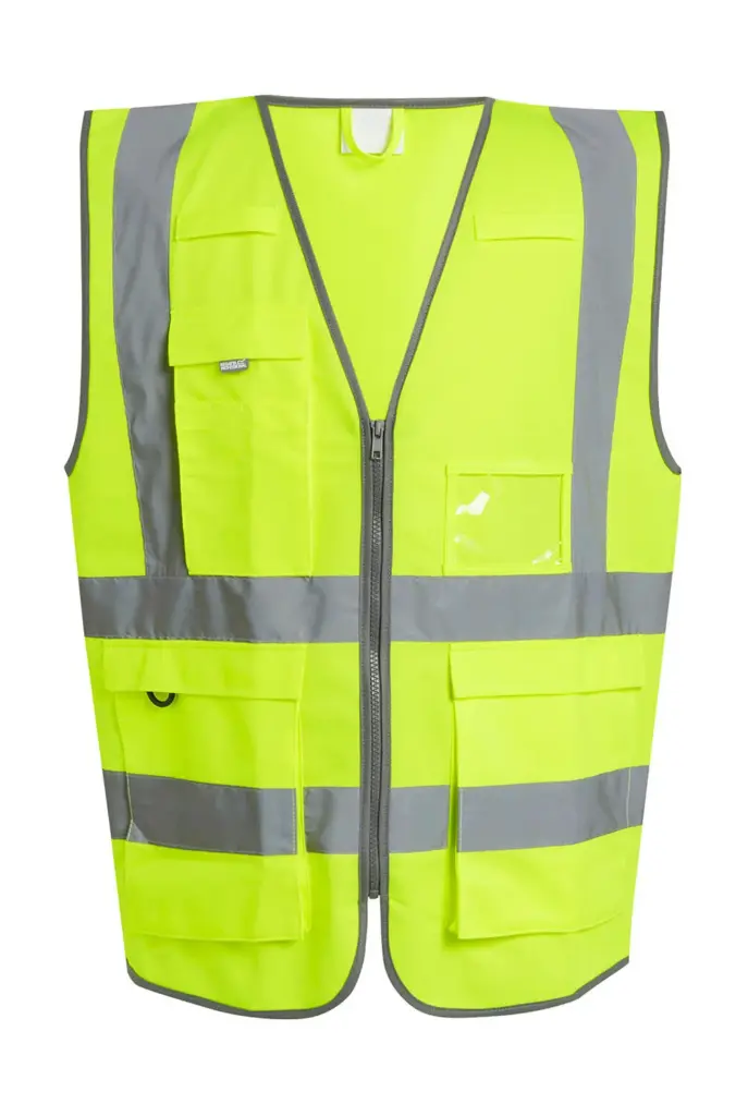 60817 - Pro Hi-Vis Executive Vest, yellow — productfoto 3