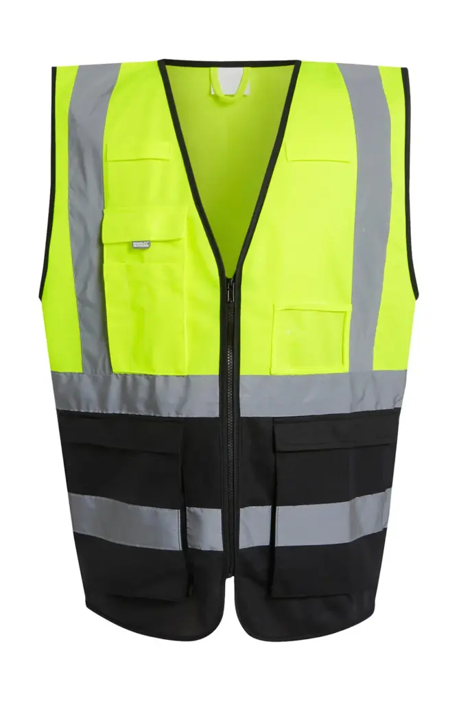 60817 - Pro Hi-Vis Executive Vest, yellow / black — productfoto 6