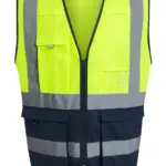 60817 - Pro Hi-Vis Executive Vest, yellow/navy — productfoto 4