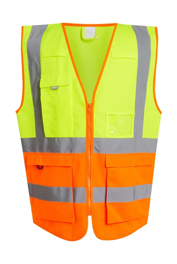 60817 - Pro Hi-Vis Executive Vest, yellow / orange — productfoto 5