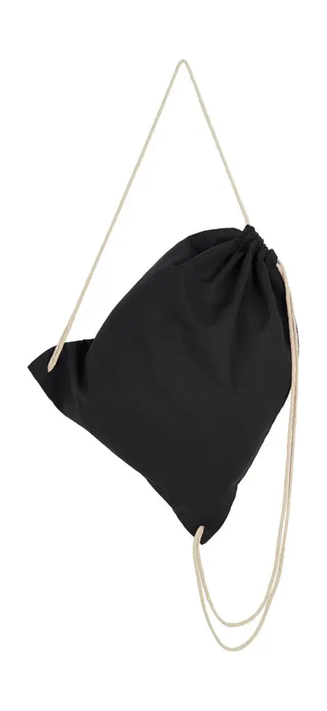 608_57_101_f-2022_01jpg - Hidalgo-werbeartikel 60857 - Organic Cotton Drawstring Backpack, black — productfoto 2