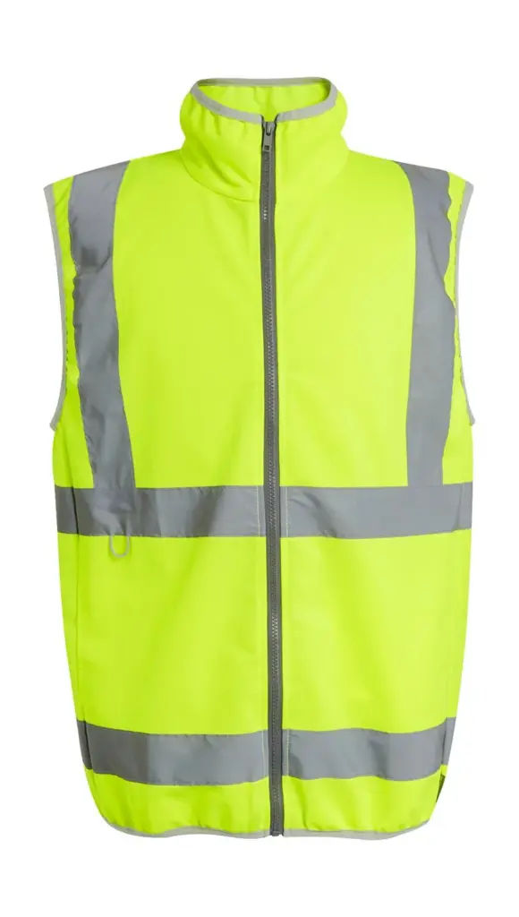 61117 - Pro Hi-Vis Full Zip Gilet, yellow — productfoto 3