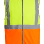61117 - Pro Hi-Vis Full Zip Gilet, yellow / orange — productfoto 5