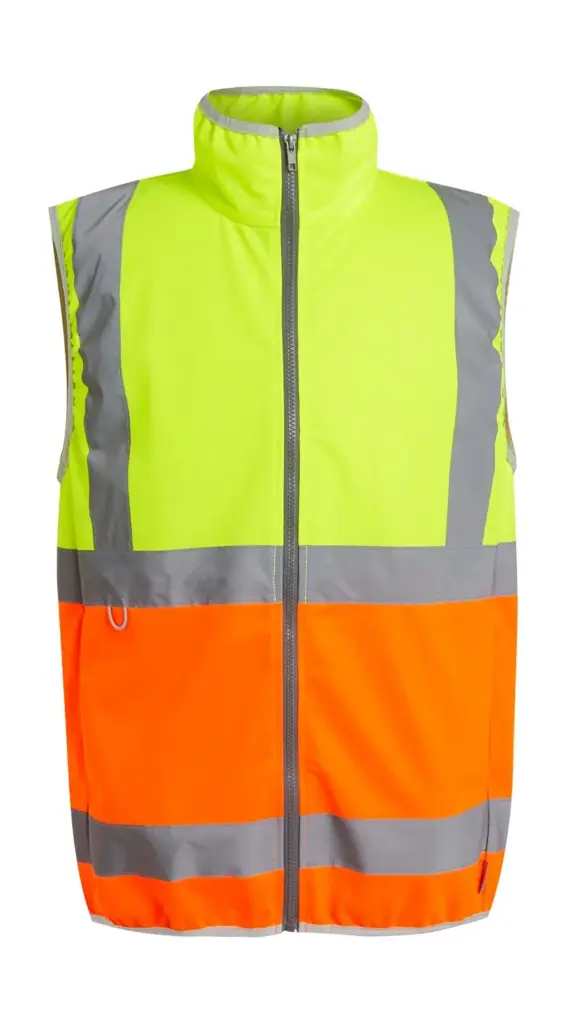 61117 - Pro Hi-Vis Full Zip Gilet, yellow / orange — productfoto 5