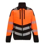 61717 - Hi-Vis X-Pro Hybrid Jacket, black / orange — productfoto 2