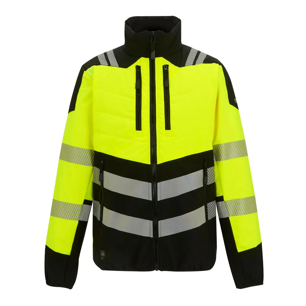 61717 - Hi-Vis X-Pro Hybrid Jacket, black / yellow