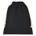 62657 - Cotton Stuff Bag, black — productfoto 2