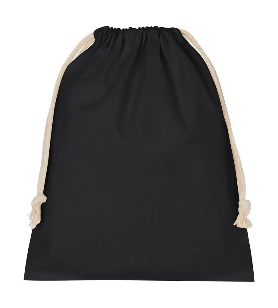 62657 - Cotton Stuff Bag, black — productfoto 2
