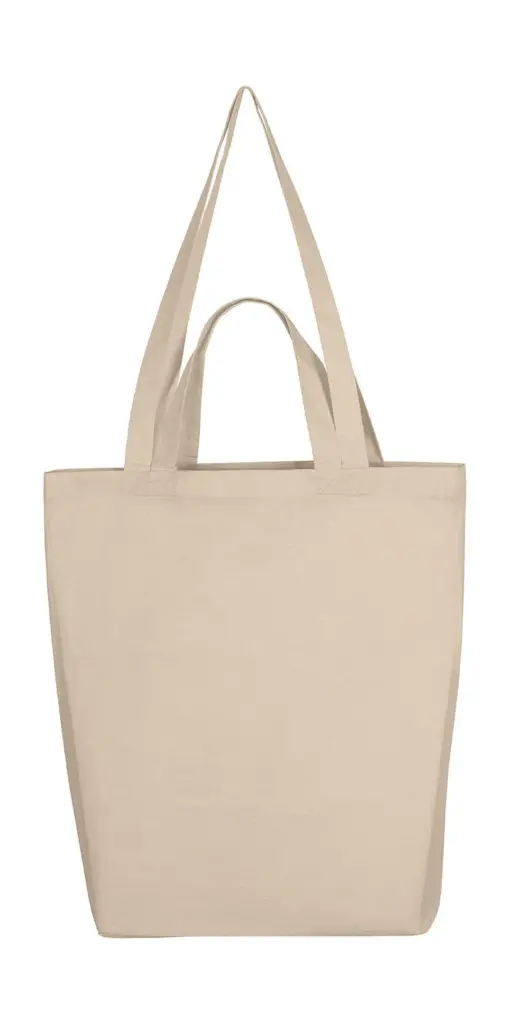 62957 - Double Handle Gusset Bag, natural — productfoto 2