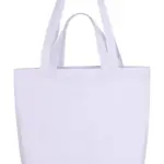 62957 - Double Handle Gusset Bag, snowwhite