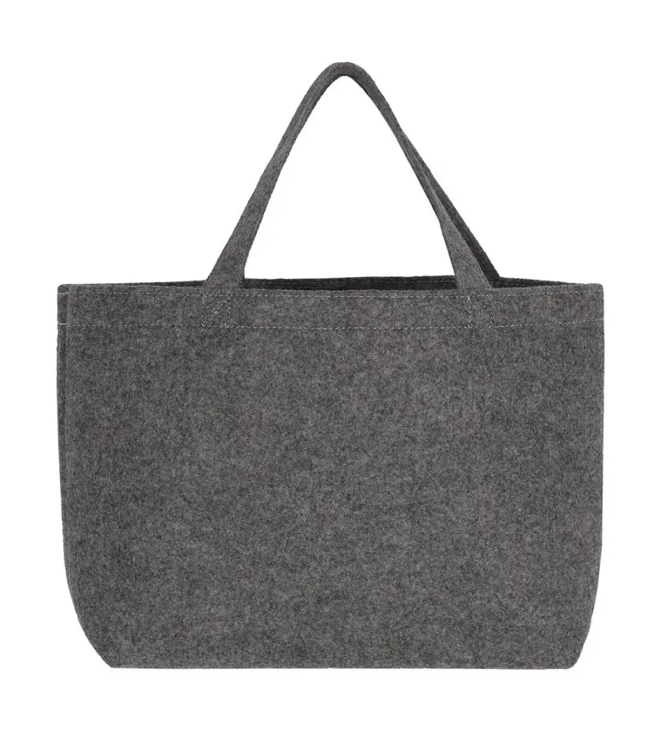 639_57_132_f-2022_01jpg - Hidalgo-werbeartikel 63957 - Small Felt Shopper, grey melange — productfoto 2
